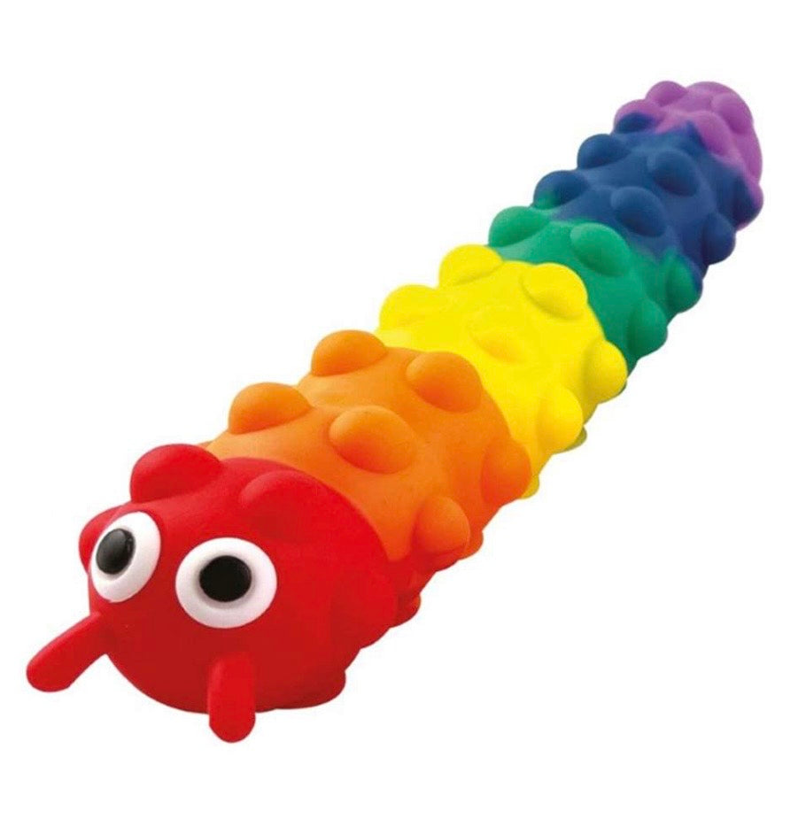 Light Up Suction Push Popper Caterpillar