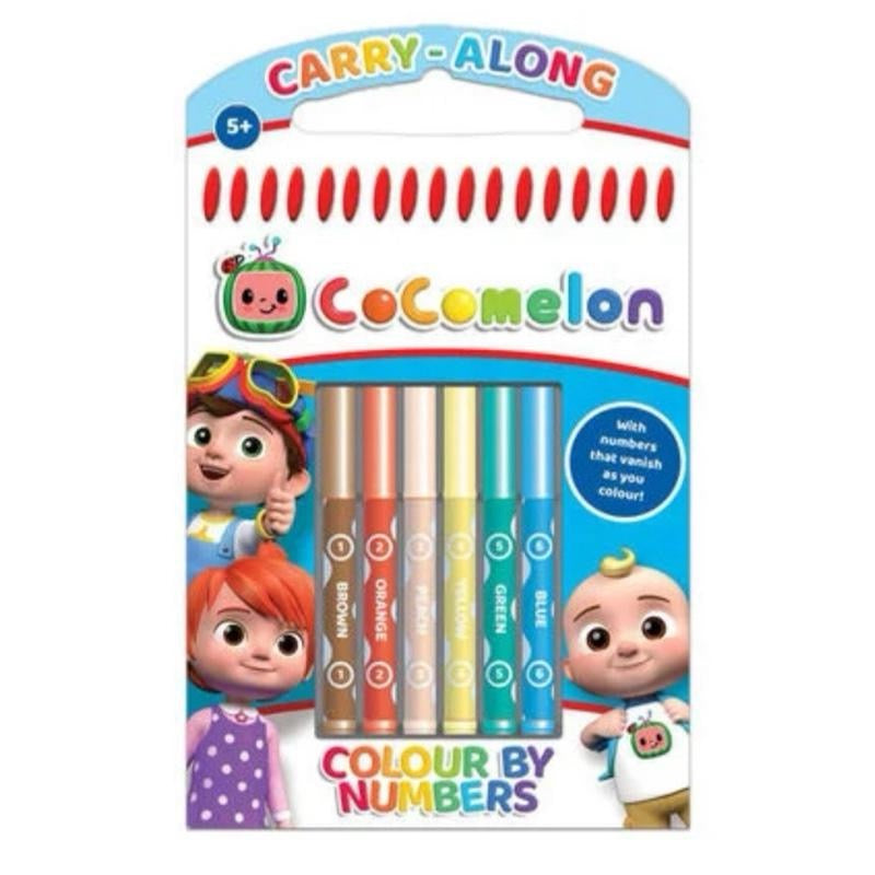 Cocomelon Carry Along Colour by Numbers Set