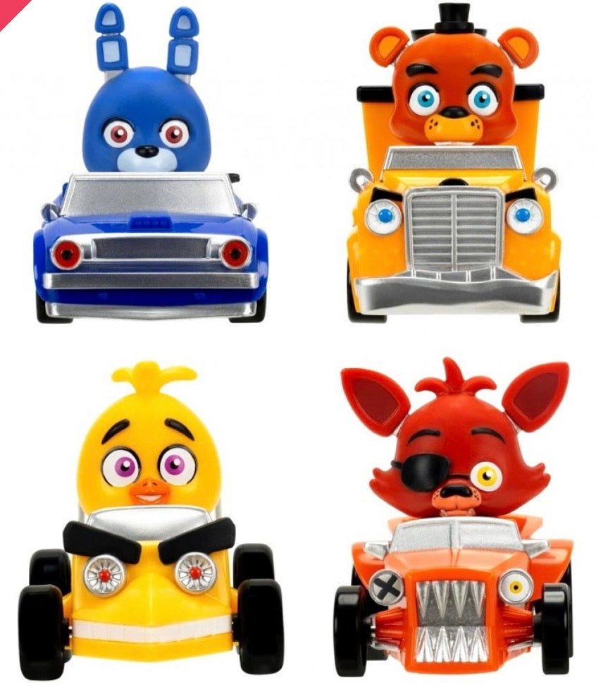 Five Nights at Freddy's 2-inch Racers. One Supplied
