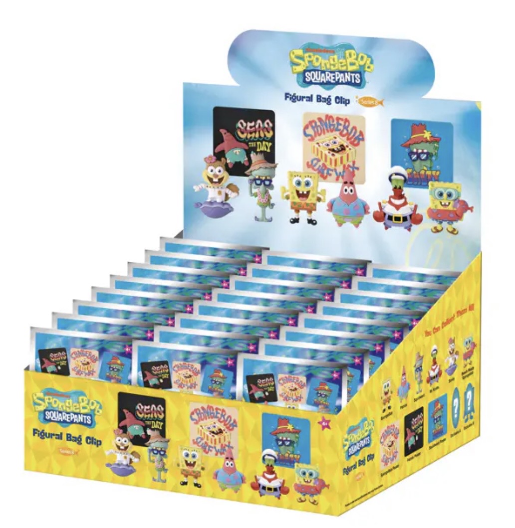 Nickelodeon SpongeBob Series 8 Bag Clips