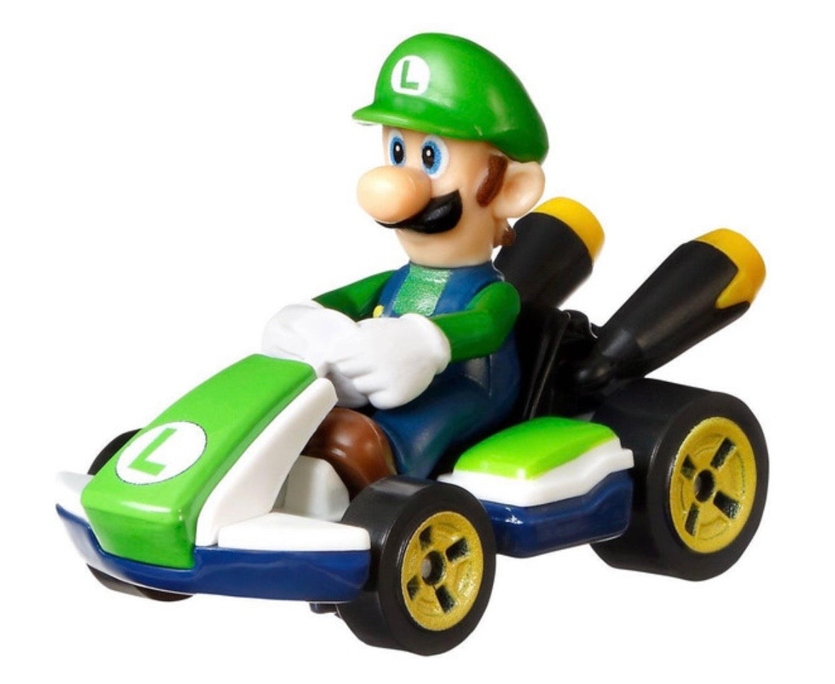 Hot Wheels Mario Kart LUIGI (Standard Kart) 1:64 Die-Cast Car