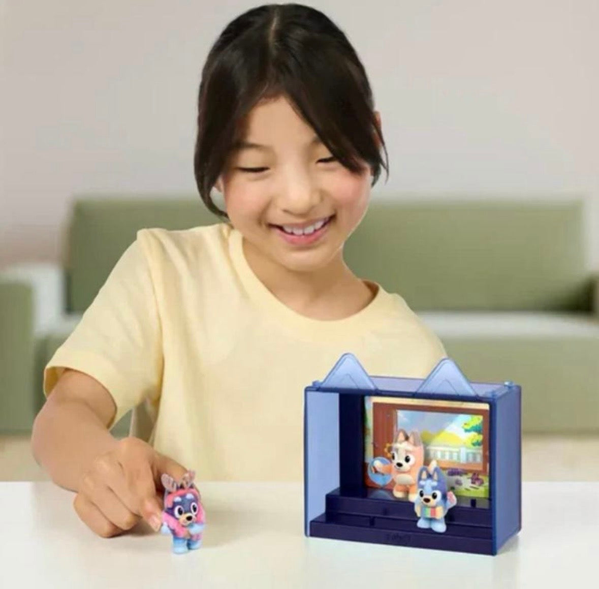 Bluey Fuzzies Episode Pack. Contains 3 characters with a soft flocked finish