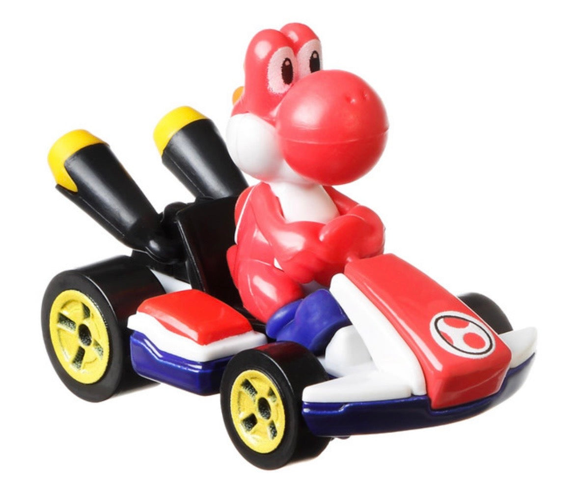 Hot Wheels Mario Kart RED YOSHI (Standard Kart) 1:64 Die-Cast Car