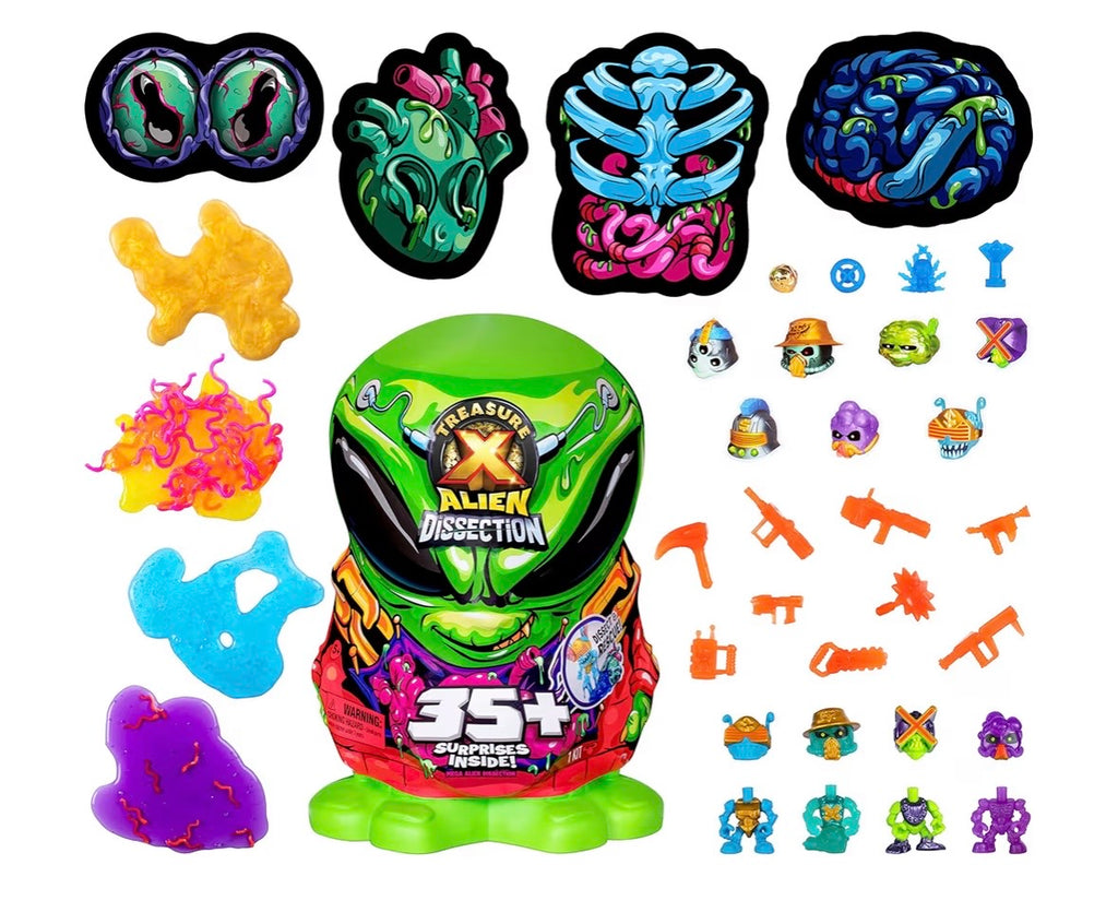 Treasure X Mega Alien Dissection, 35 Plus Surprises Inside