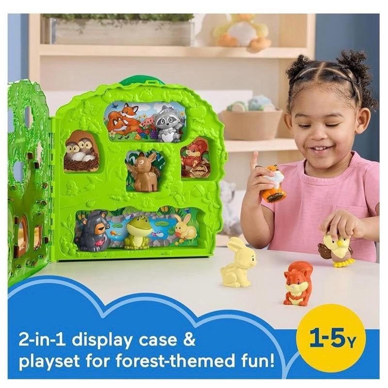 Fisher-Price Little People Toy Forest Friends Carry Case Playset with Animal Figures