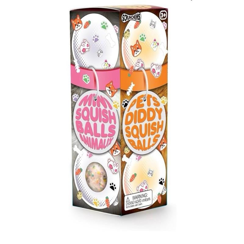 Scrunchems Pets Diddy Squish Balls 3 pack