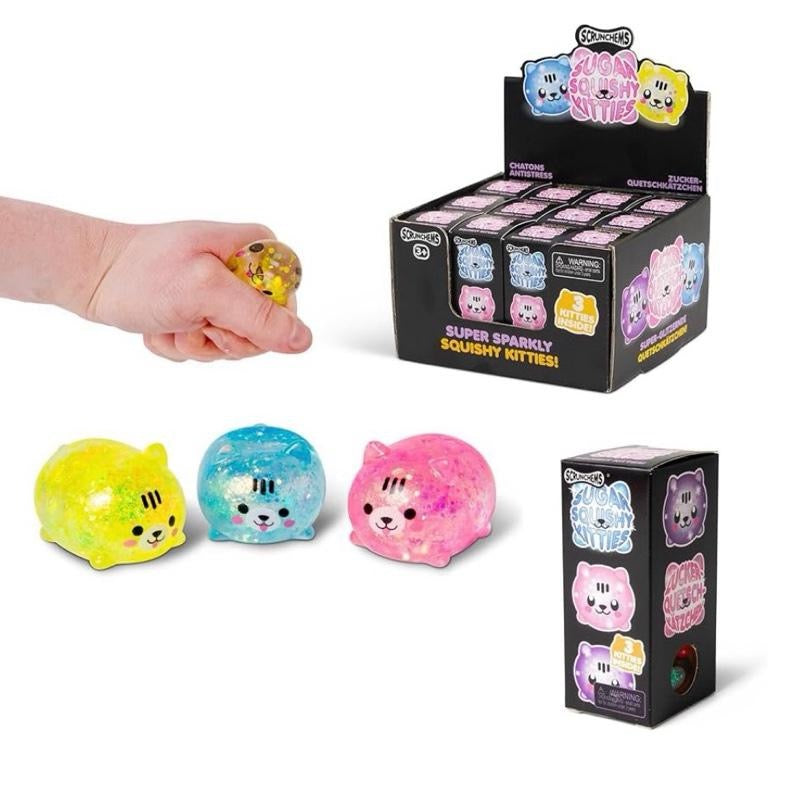 Scrunchems Diddy Sugar Squishy Kitties 3 pack