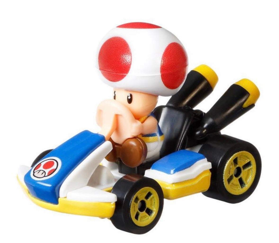 Hot Wheels Mario Kart TOAD (Standard Kart) 1:64 Die-Cast Car
