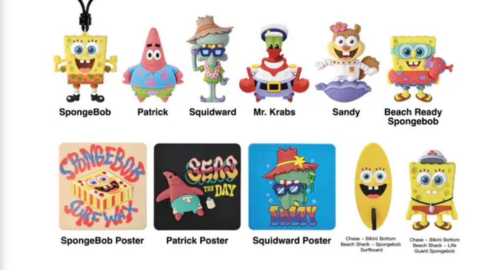 Nickelodeon SpongeBob Series 8 Bag Clips