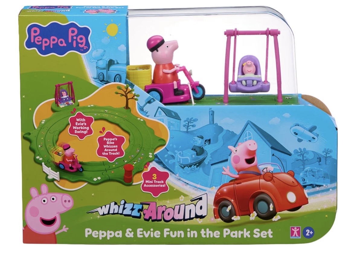 Peppa Pig Whizz Around Peppa & Evie Fun In The Park Set