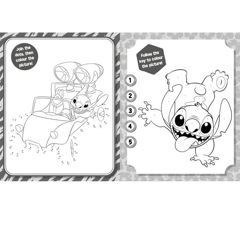 Stitch: 5 in 1 Colouring Book