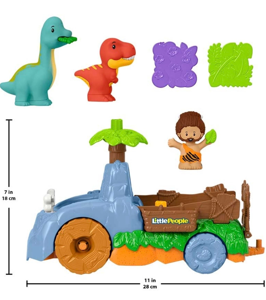 Fisher Price Little People Dino Wobble Truck