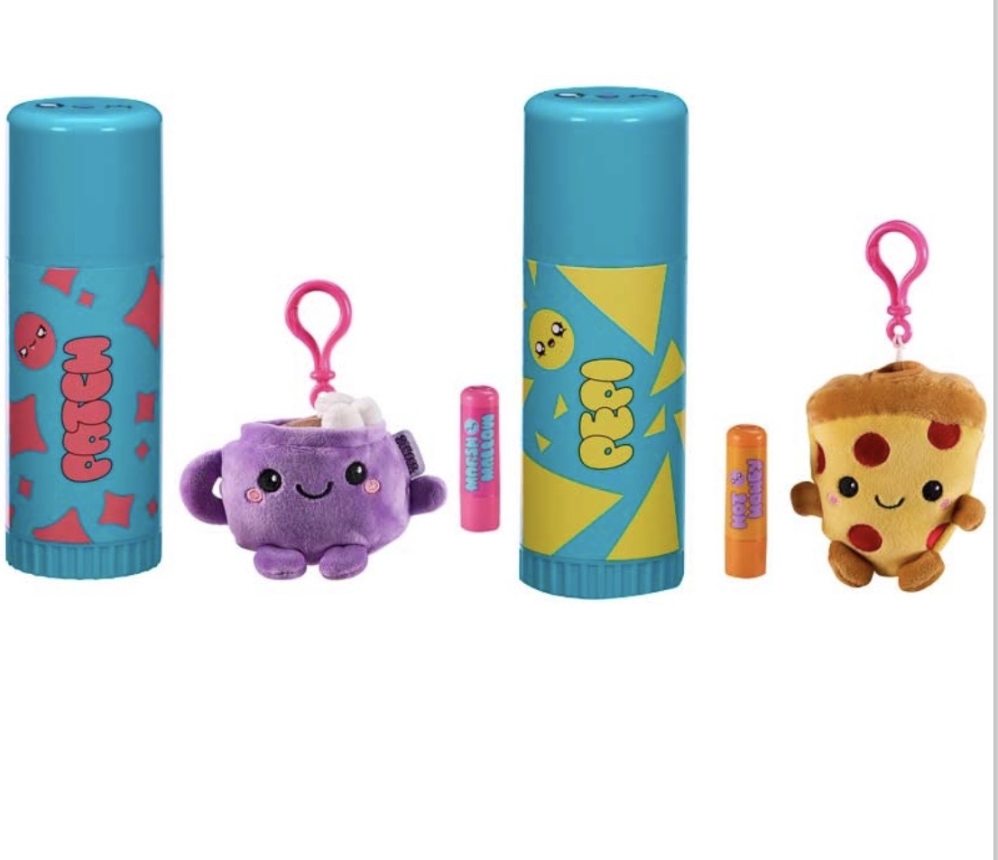 Stuffs: Clip on Stuffie & Lip Balm. Selected at Random