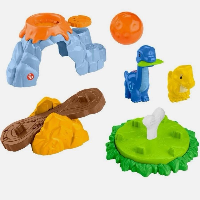 Fisher-Price Little People Spin & Play Dinosaur Playground Toddler Playset