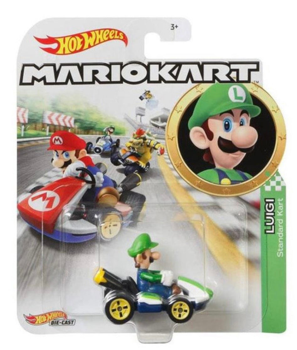 Hot Wheels Mario Kart LUIGI (Standard Kart) 1:64 Die-Cast Car