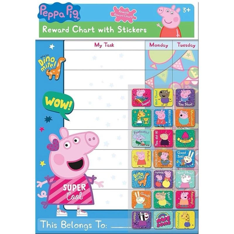 Peppa Pig Reward Charts with Stickers . Each Sold Separately