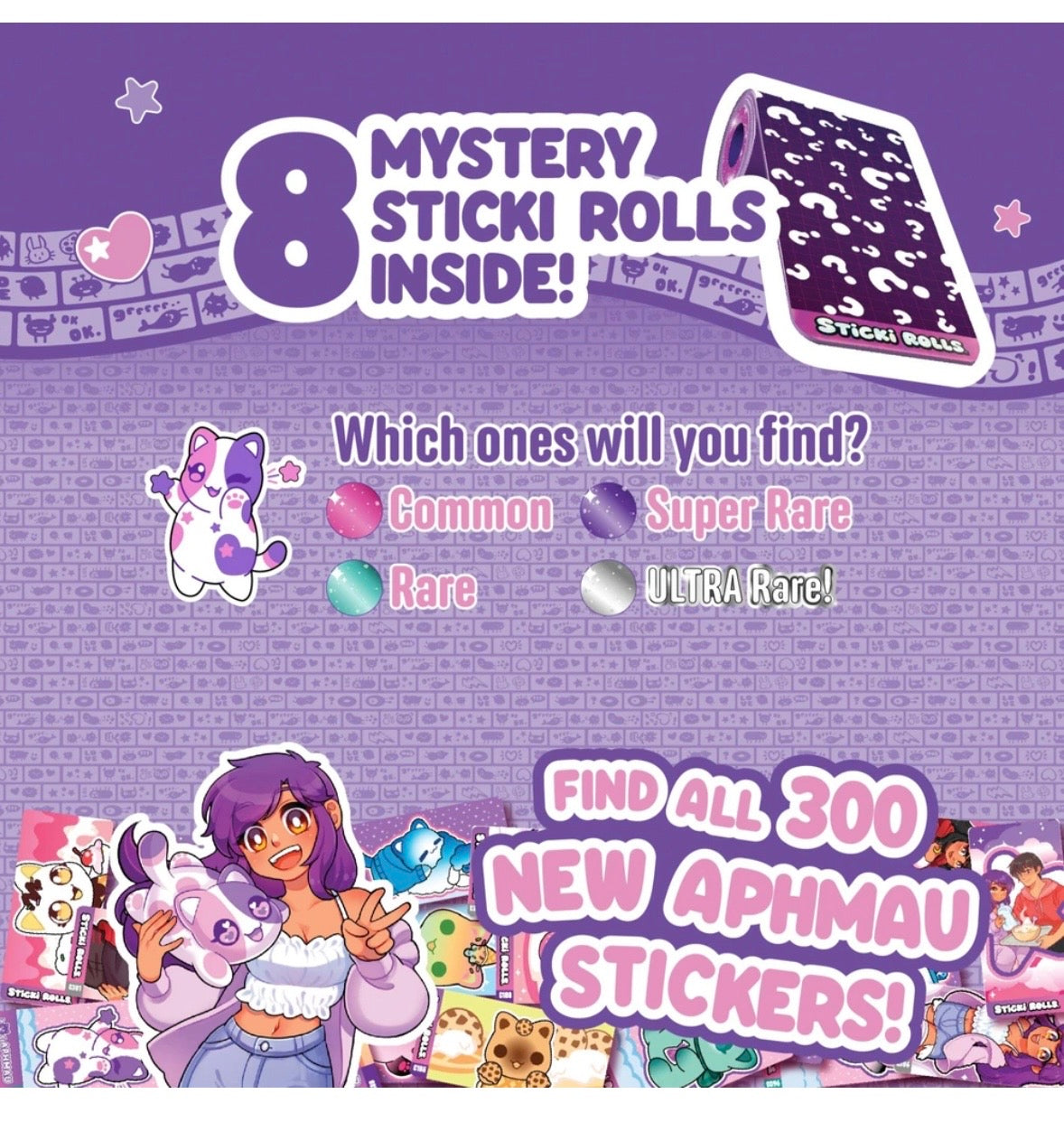Aphmau Sticki Rolls Pendant & Bracelet Set