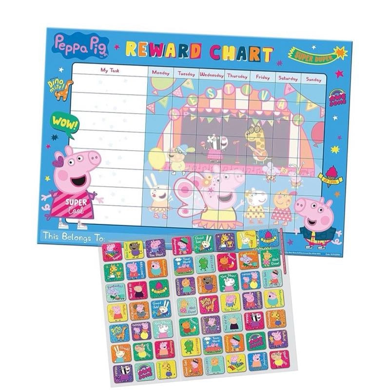 Peppa Pig Reward Charts with Stickers . Each Sold Separately
