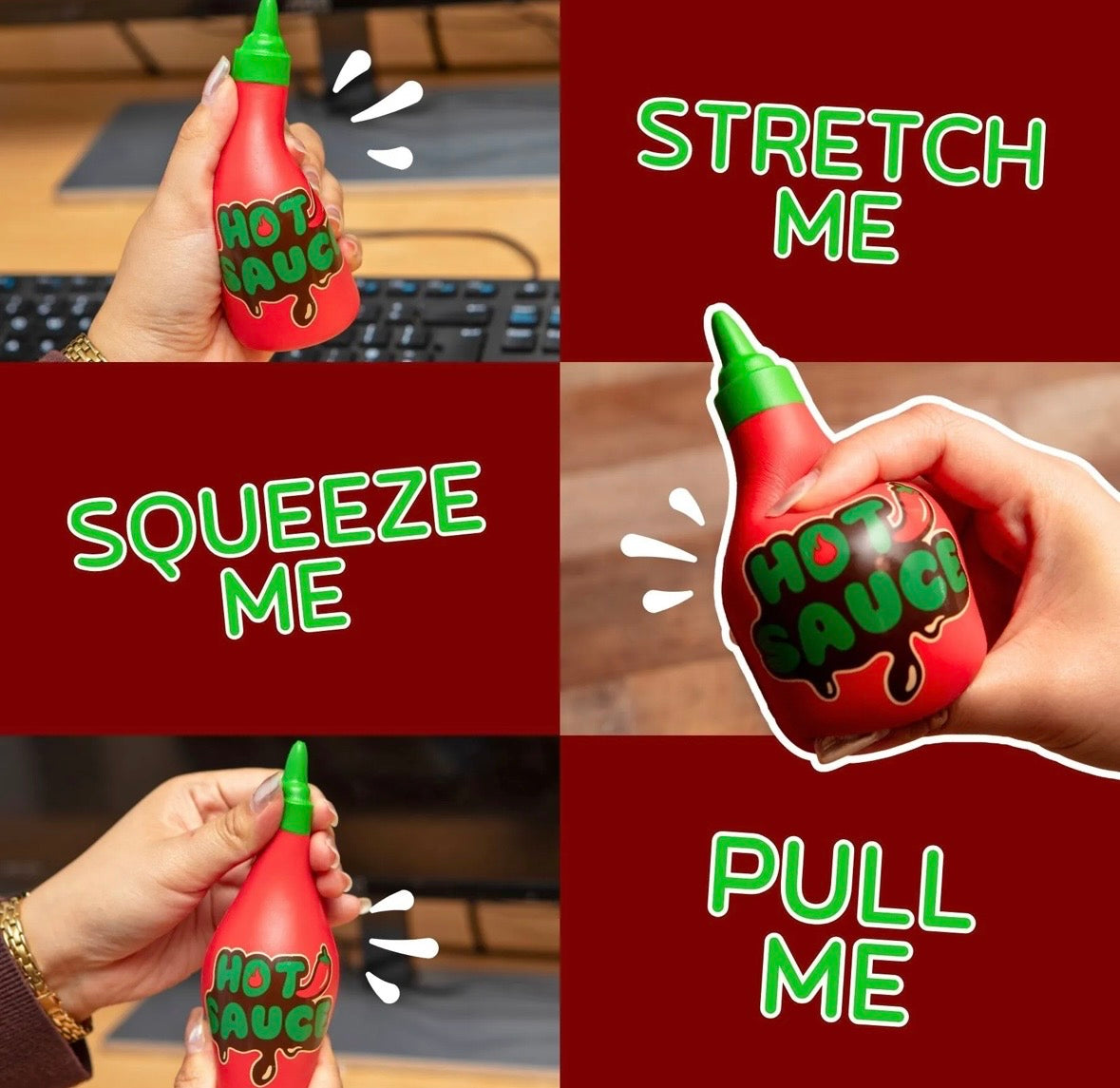 Hot Sauce Stress Toy