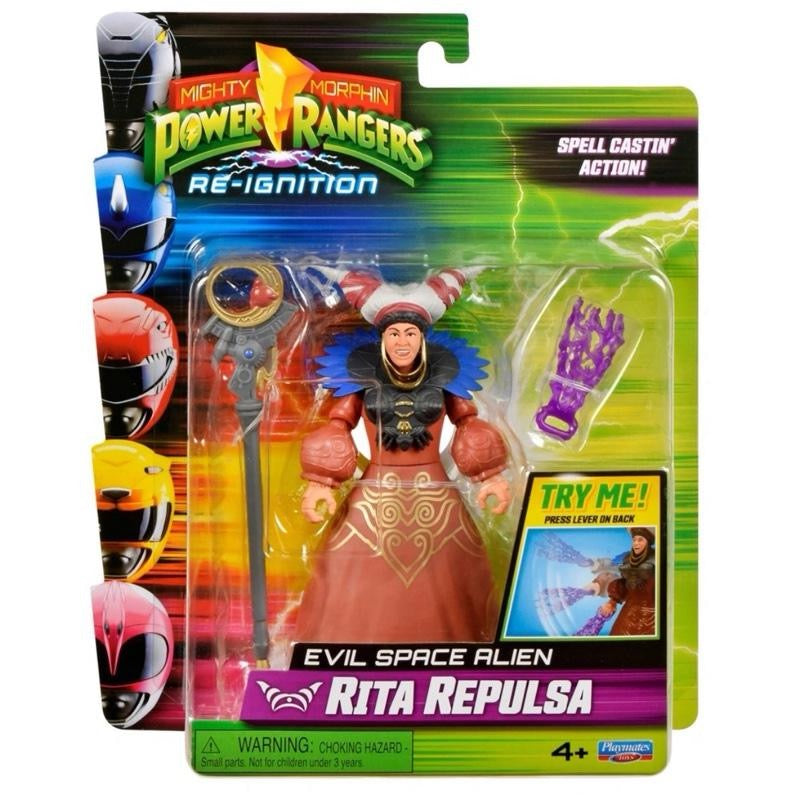 Mighty Morphin Power Rangers Re-Ignition assorted figure characters. One supplied