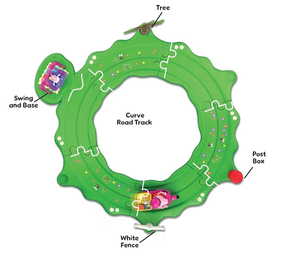 Peppa Pig Whizz Around Peppa & Evie Fun In The Park Set