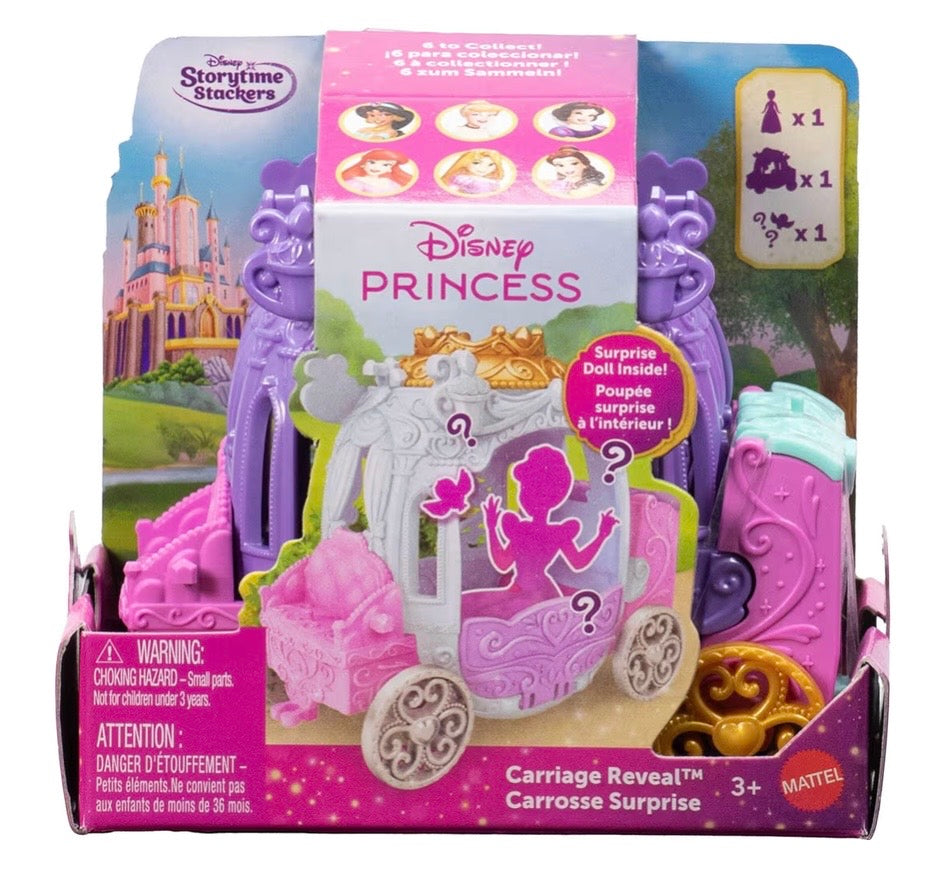 Disney Princess Carriage Reveal Playset Storytime Stackers (Styles Vary)