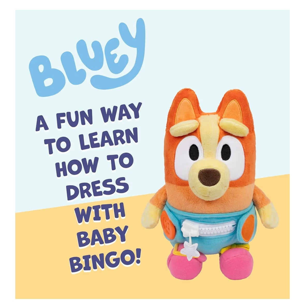 Bluey S13 Dress & Play Baby Bingo 10" Plush Toy