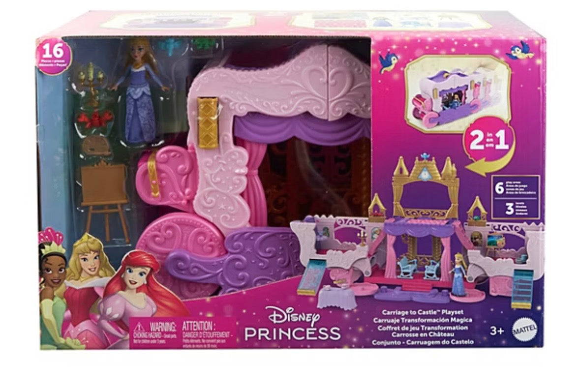Disney Princess Carriage To Castle Playset
