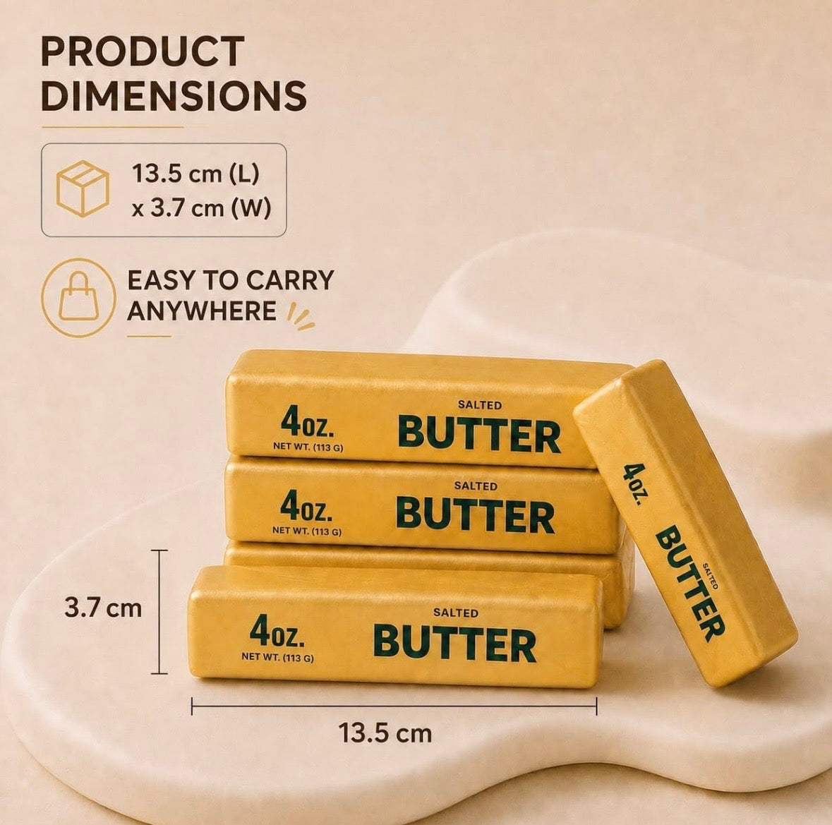 Golden Butter Medium Slow Rise Squishy