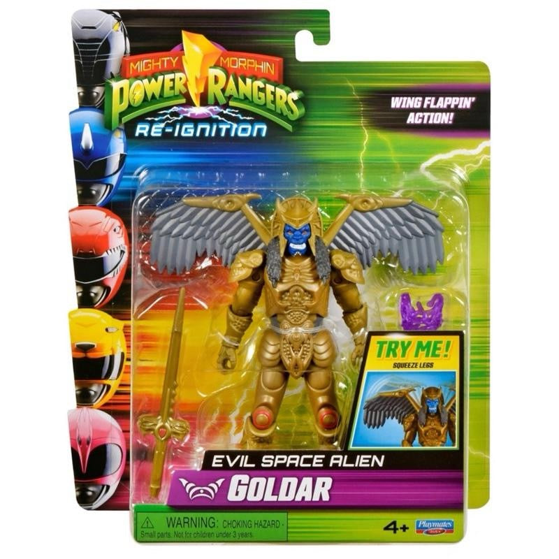 Mighty Morphin Power Rangers Re-Ignition assorted figure characters. One supplied