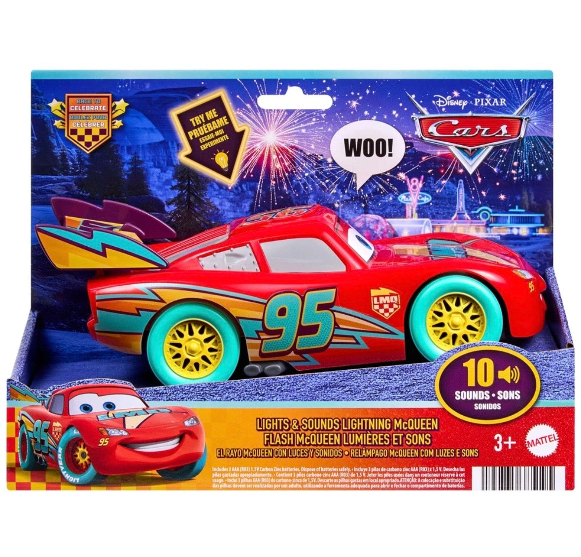 Disney Cars Race To Celebrate Lights & Sounds Lightning McQueen