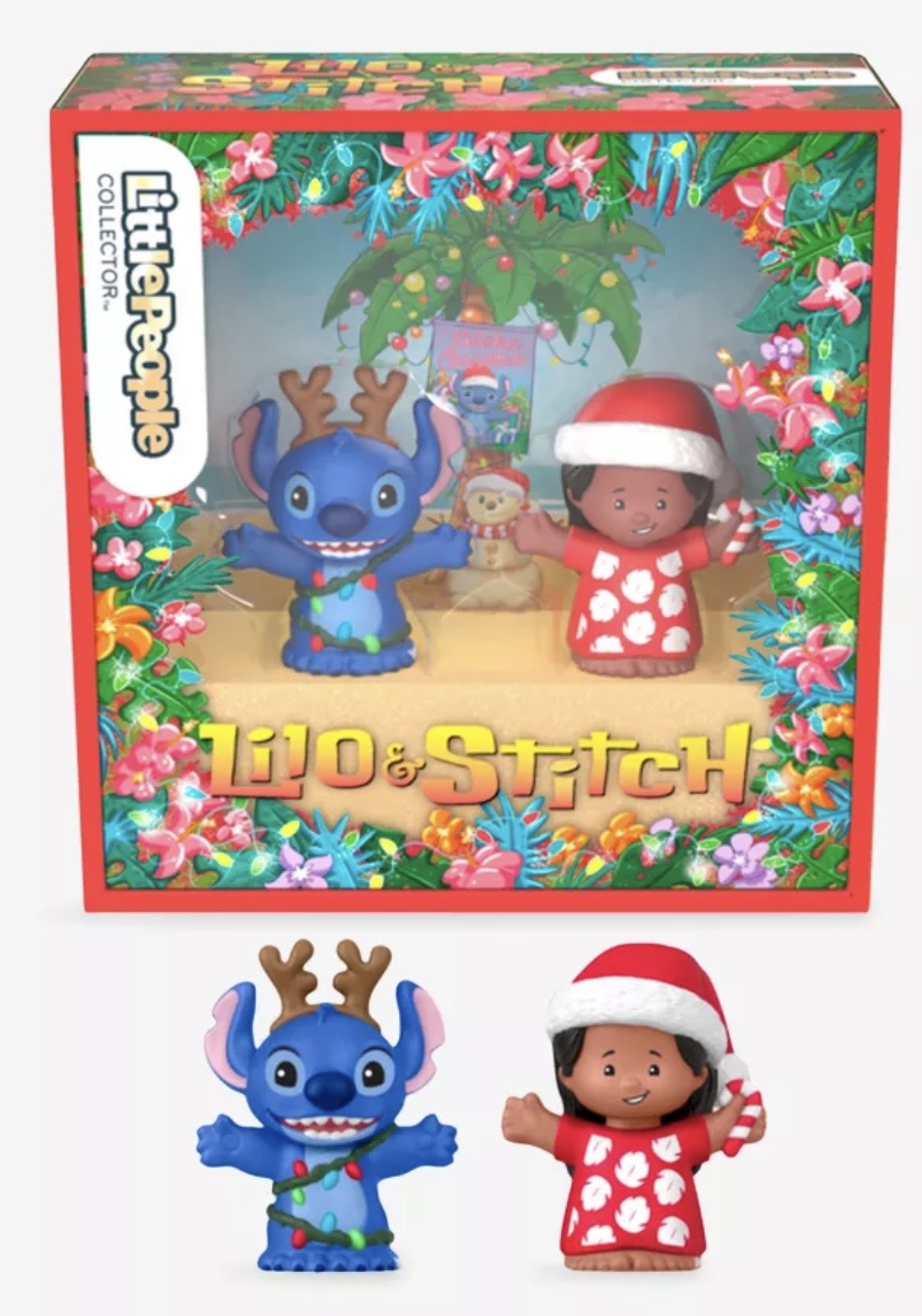 Fisher Price Little People Collector Set: Disney Lilo & Stitch Christmas Set