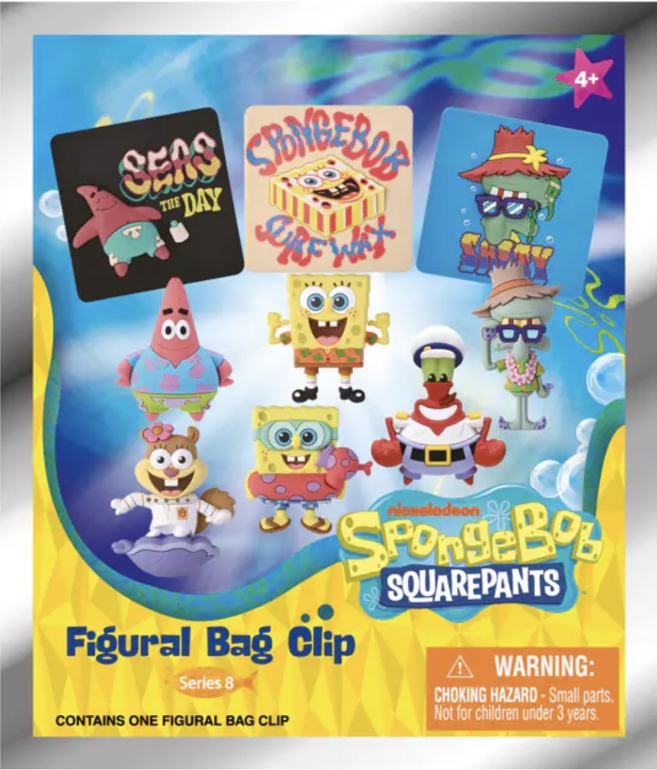 Nickelodeon SpongeBob Series 8 Bag Clips