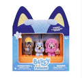 Bluey Fuzzies Episode Pack. Contains 3 characters with a soft flocked finish