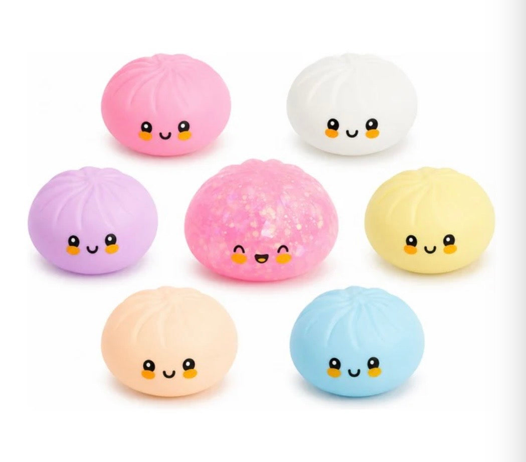 RMS Crazy Fun Original Pink Holographic Mystery Squishy Dumpling (Styles Vary)