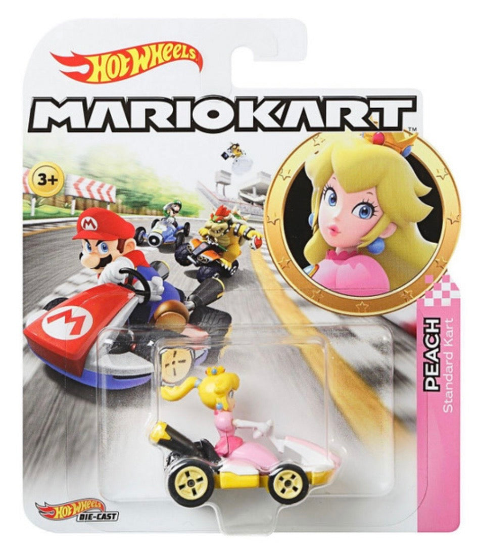 Hot Wheels Mario Kart PRINCESS PEACH (Standard Kart) 1:64 Die-Cast Car