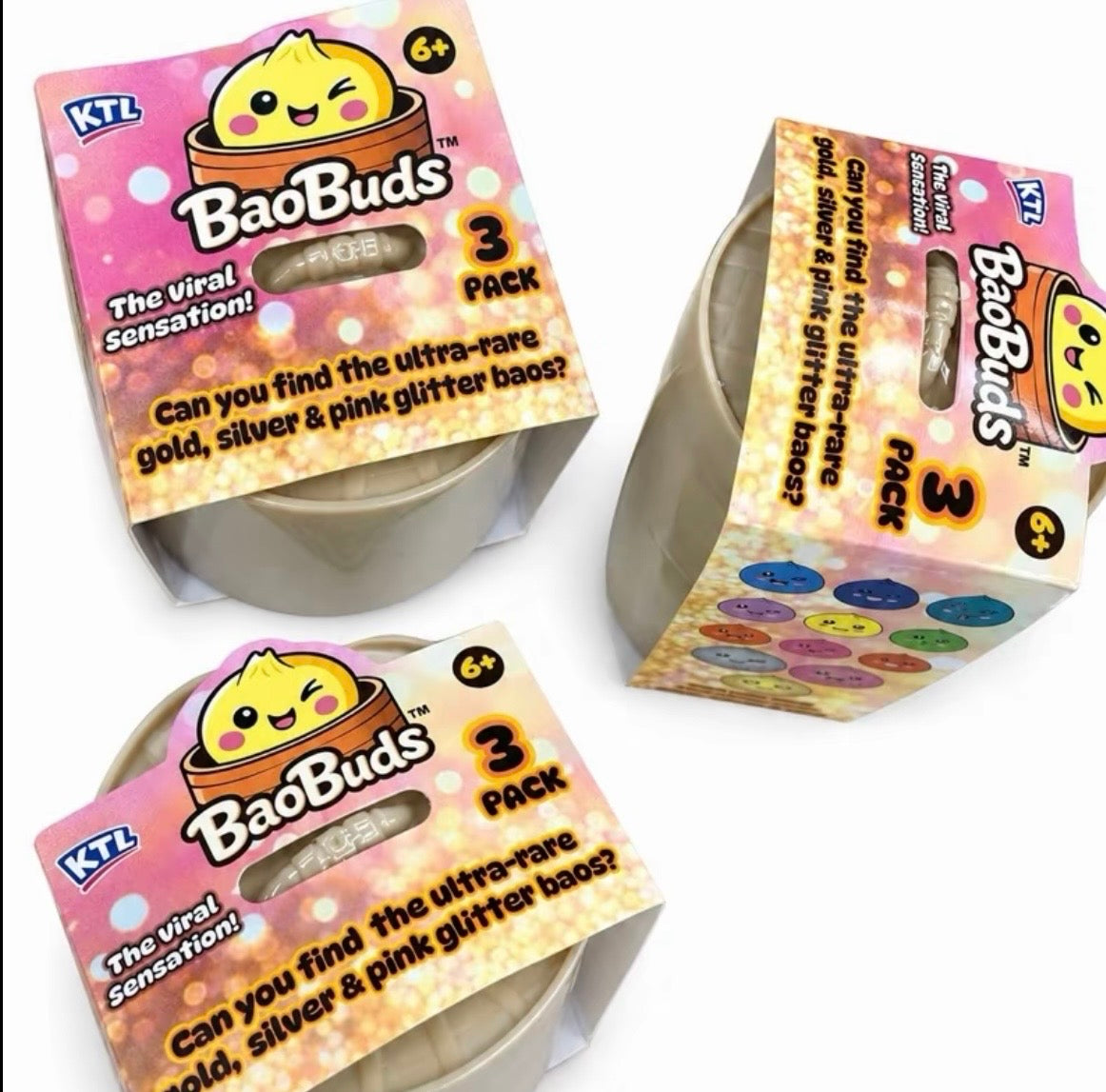 KTL Squishy Mini Stackable Bao Bun 3 Pack
