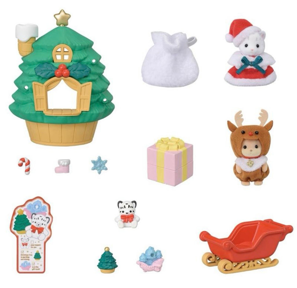 Sylvanian Families - Baby Santas Christmas Tree House 5822
