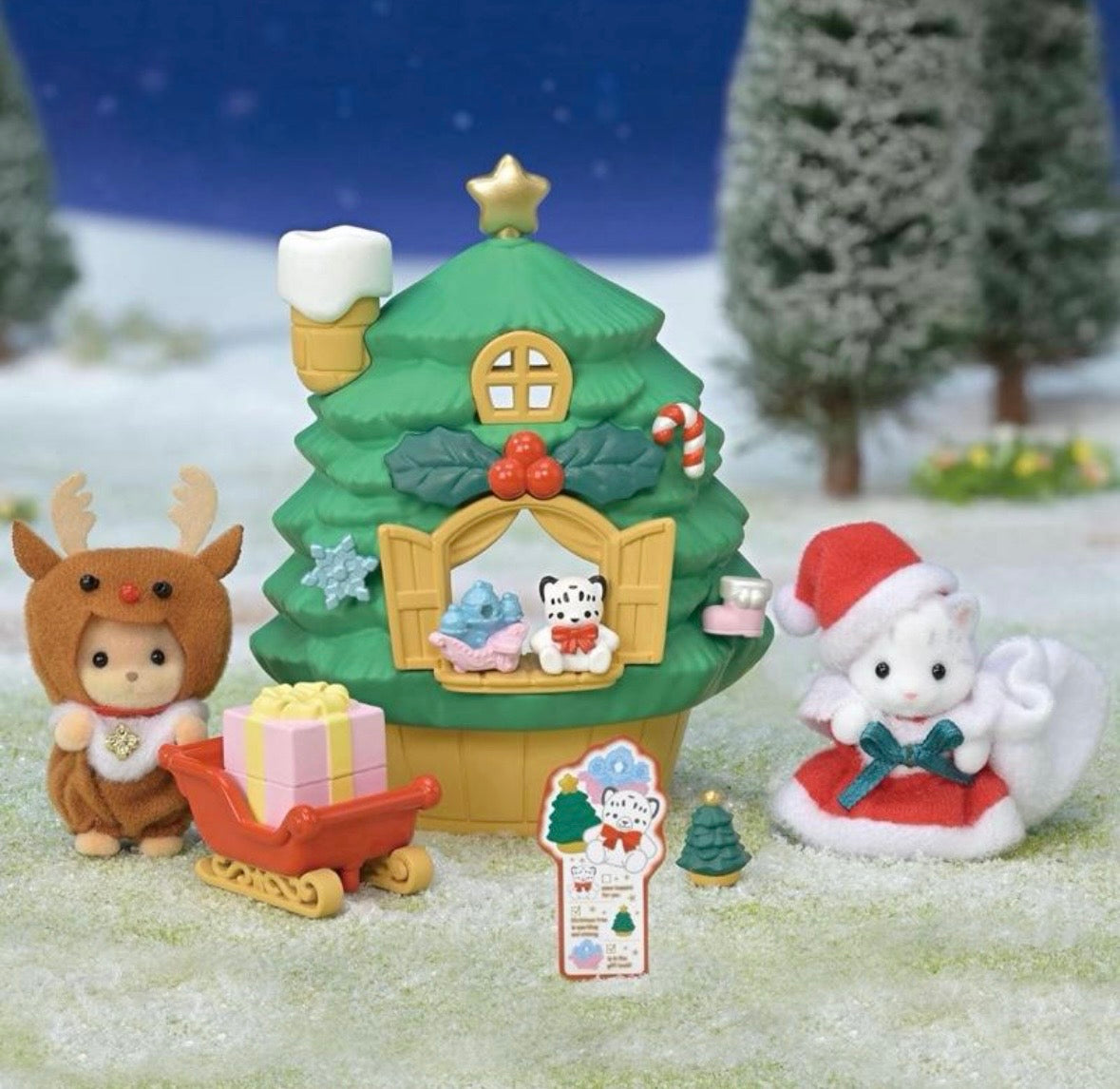 Sylvanian Families - Baby Santas Christmas Tree House 5822
