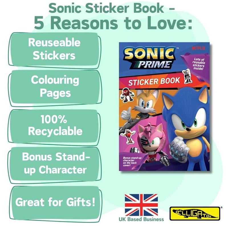 Sonic Prime Sticker Book