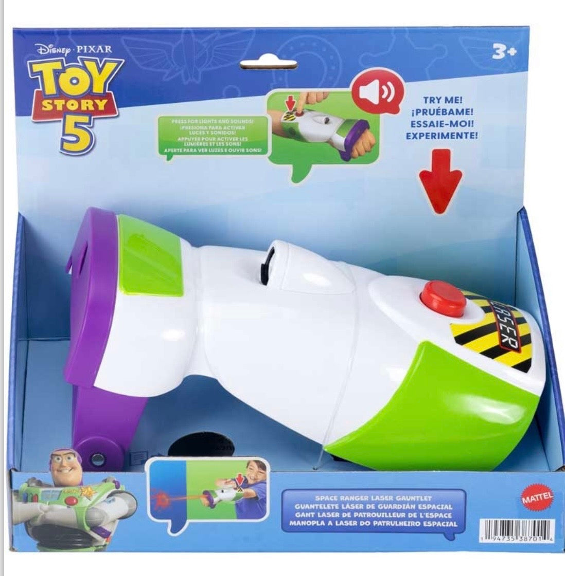 Toy Story 5 Role Play Buzz Lightyear Space Ranger Laser Gauntlet