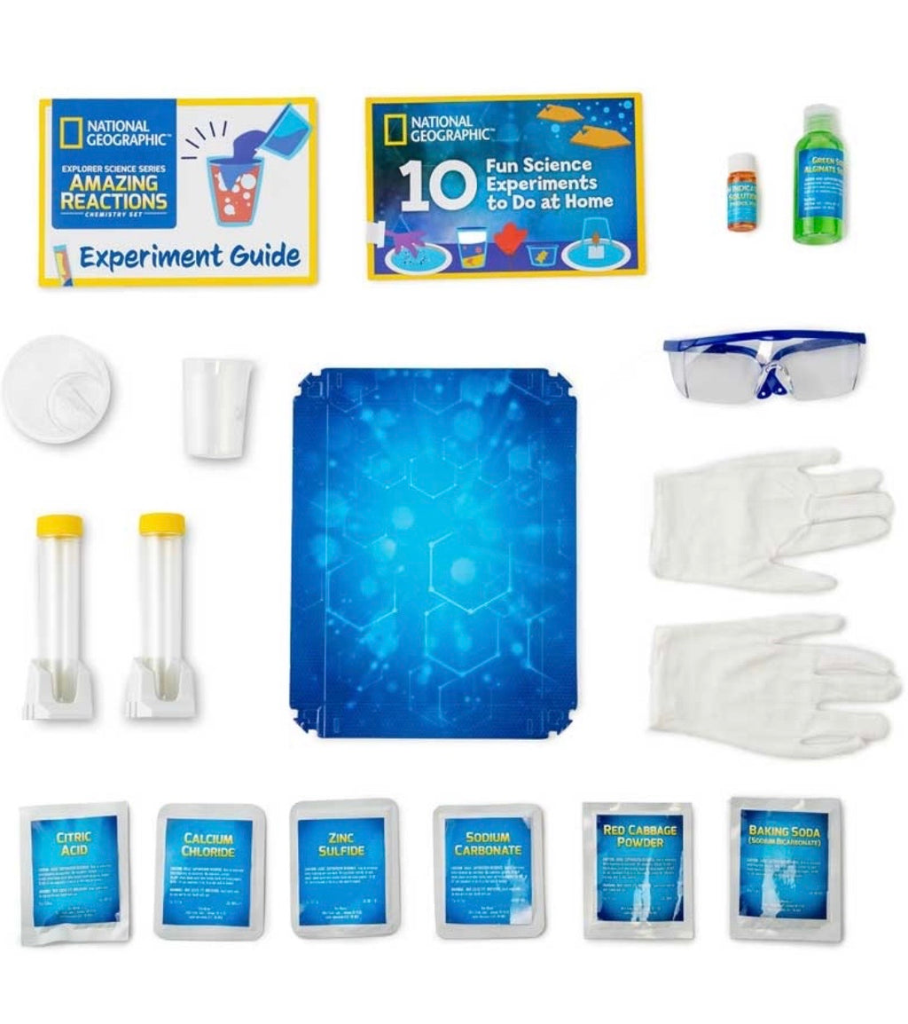NATIONAL GEOGRAPHIC Amazing Reactions Chemistry Set