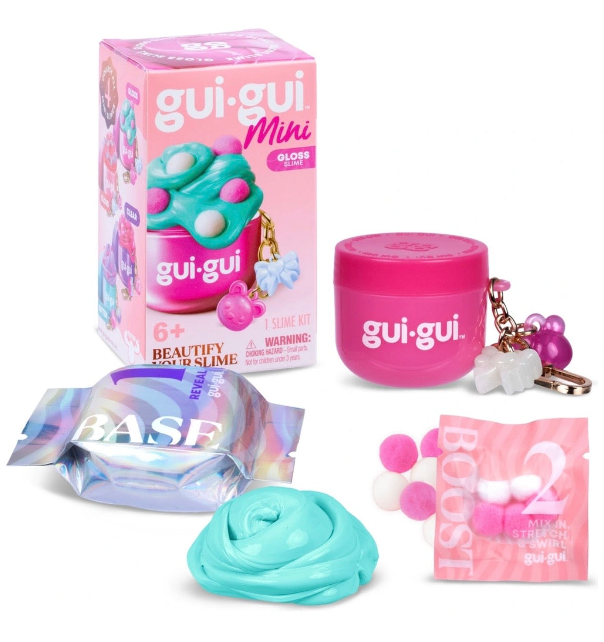 Gui Gui Mini Jar Beautify Your Slime Keyring Assortment