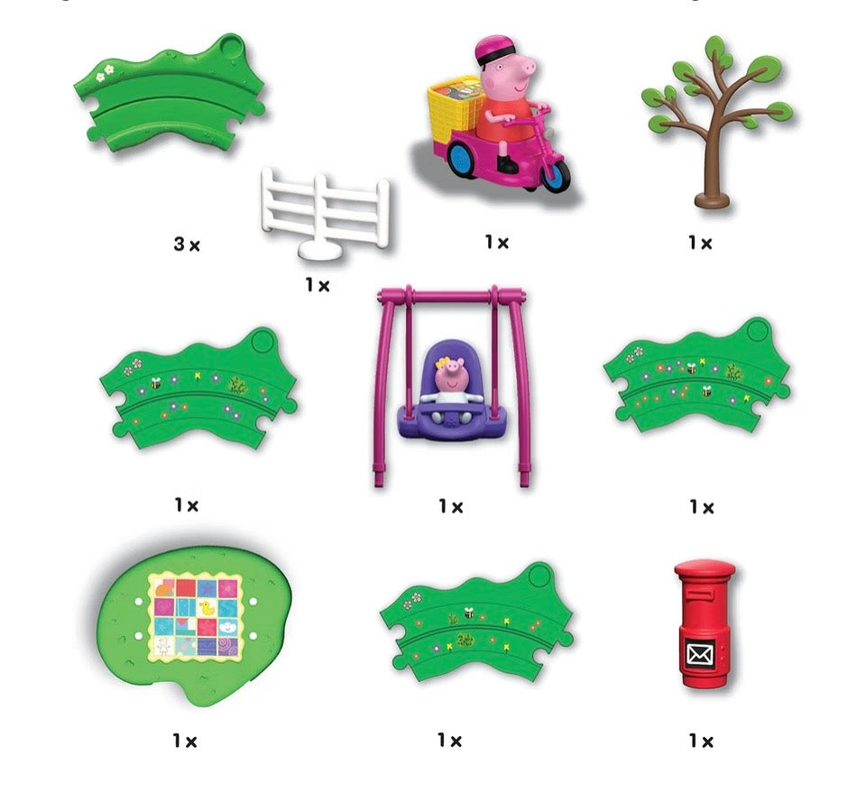 Peppa Pig Whizz Around Peppa & Evie Fun In The Park Set
