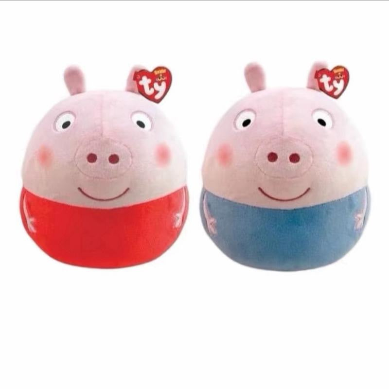 TY Peppa Pig & George Pig Squishy Beanies 10” plush toys. Each sold separately