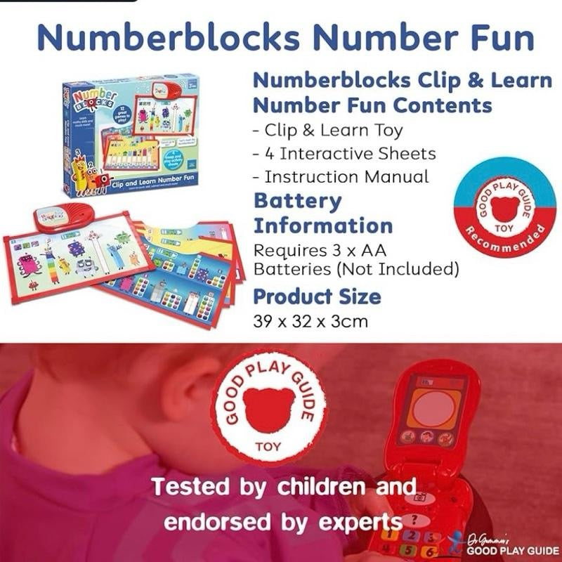 Numberblocks Clip and Learn Number Fun