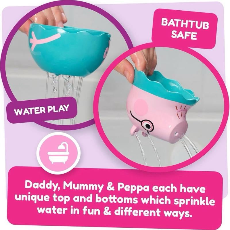 Tomy Peppa Pig Nesting Family Bath Toy