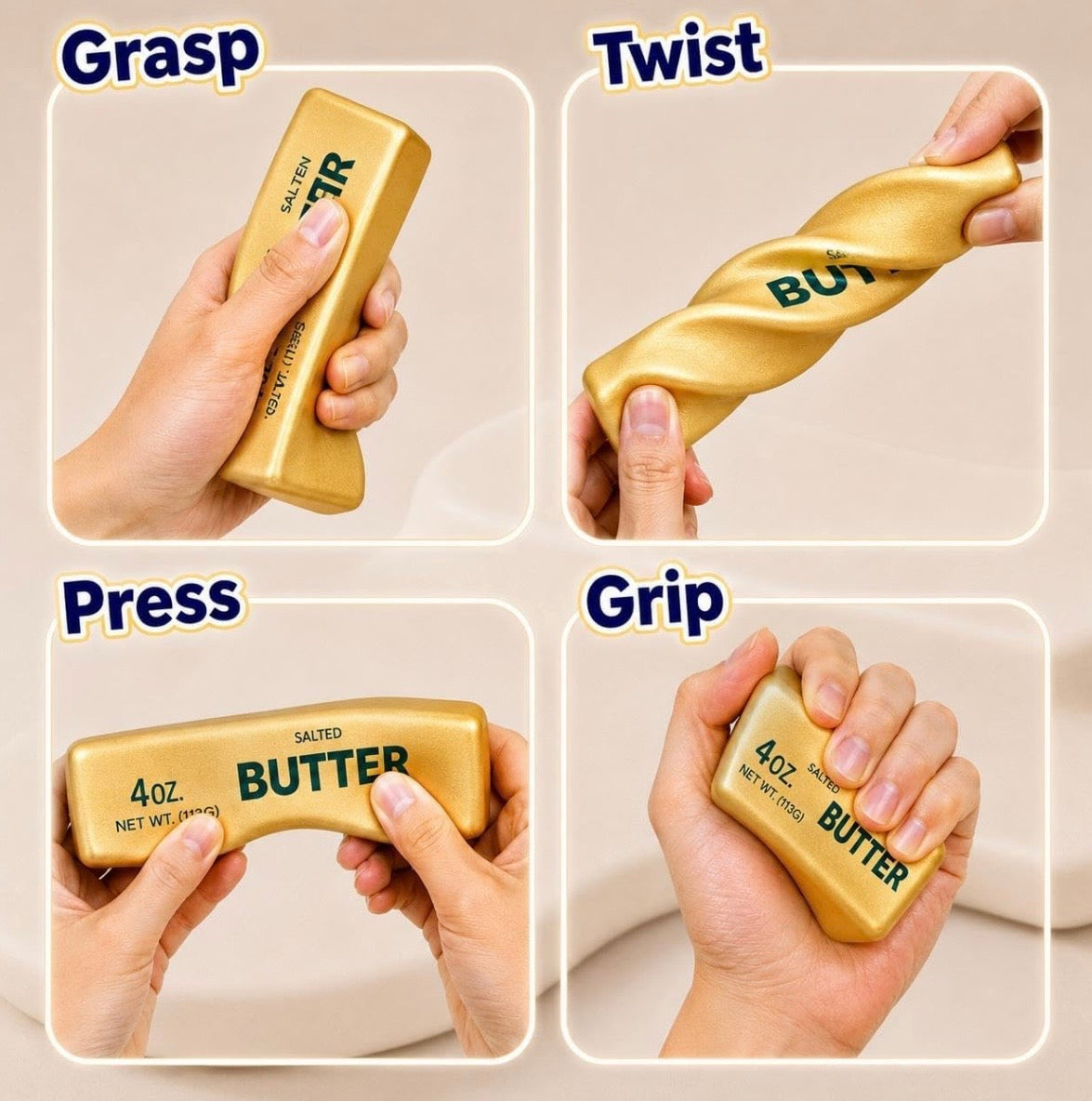 Golden Butter Medium Slow Rise Squishy