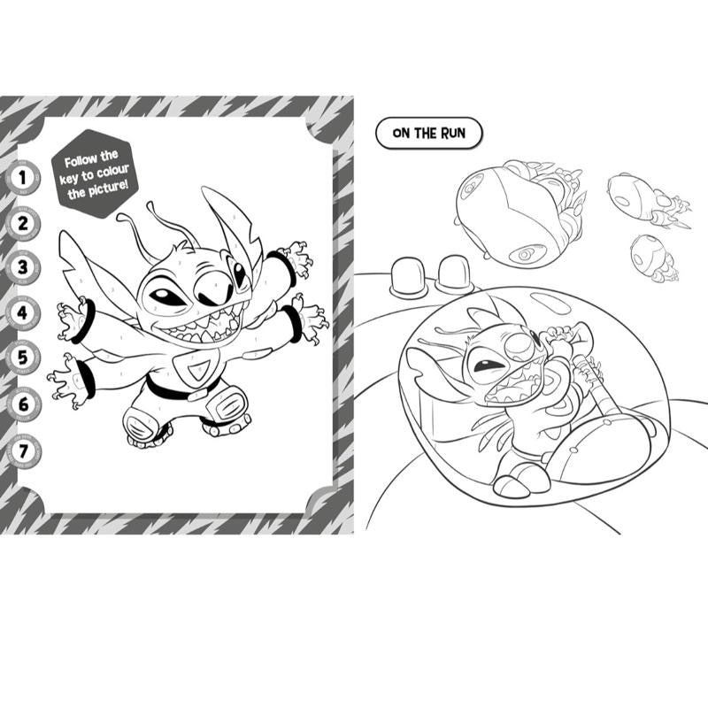 Stitch: 5 in 1 Colouring Book