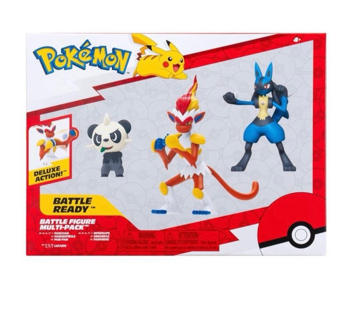 Pokémon Fighting-type 3-figure Multipack Battle Ready Deluxe Action Figures Set